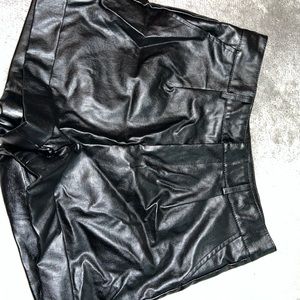 LEATHER SHORTS- NEVER WORN